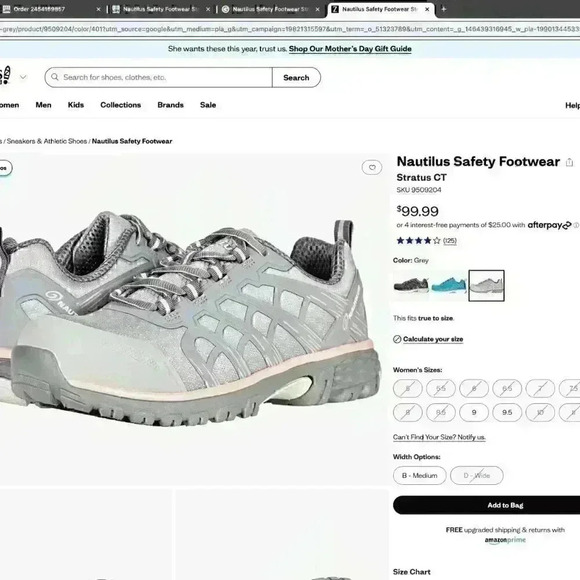 Nautilus Womens Stratus CT Comp Safety Toe Work Shoes Size US 11 BRAND NEW - Picture 2 of 10